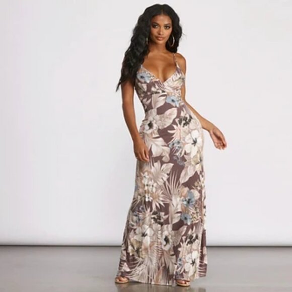 Windsor Maxi Dress S Size S Small Vacation dress Floral sundress Floor length - Picture 1 of 6